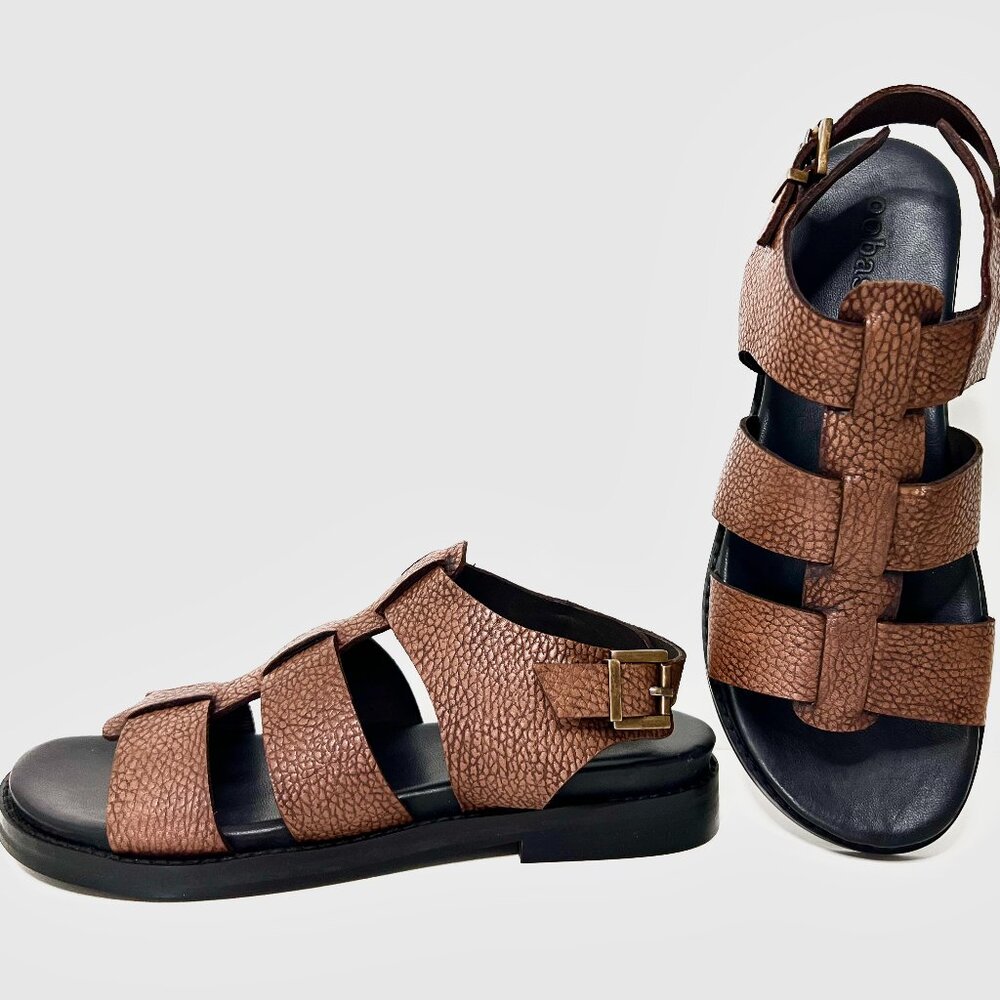 Vera combat platform sandal Tan